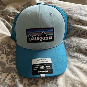 Patagonia hat fin blue
